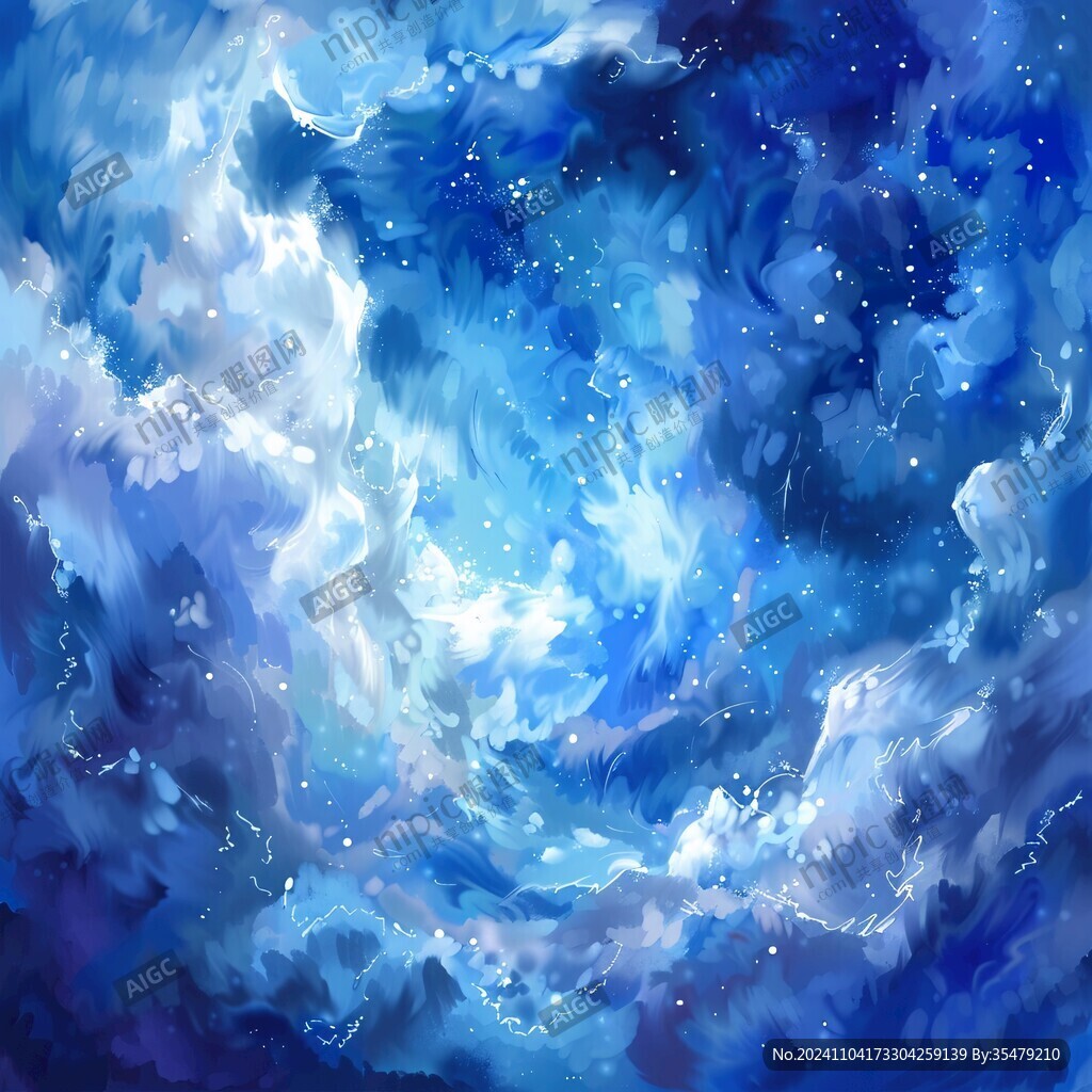 抽象写意星辰大海