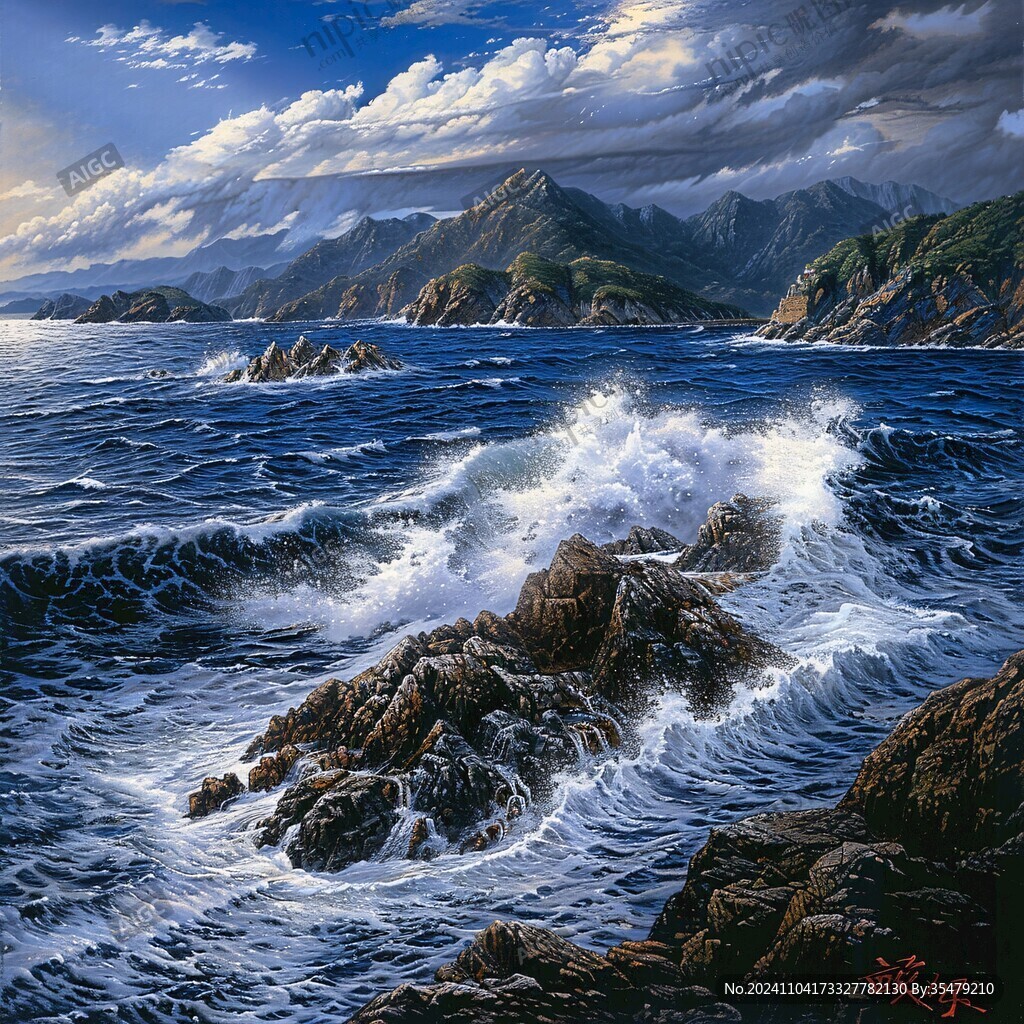 海面立体画