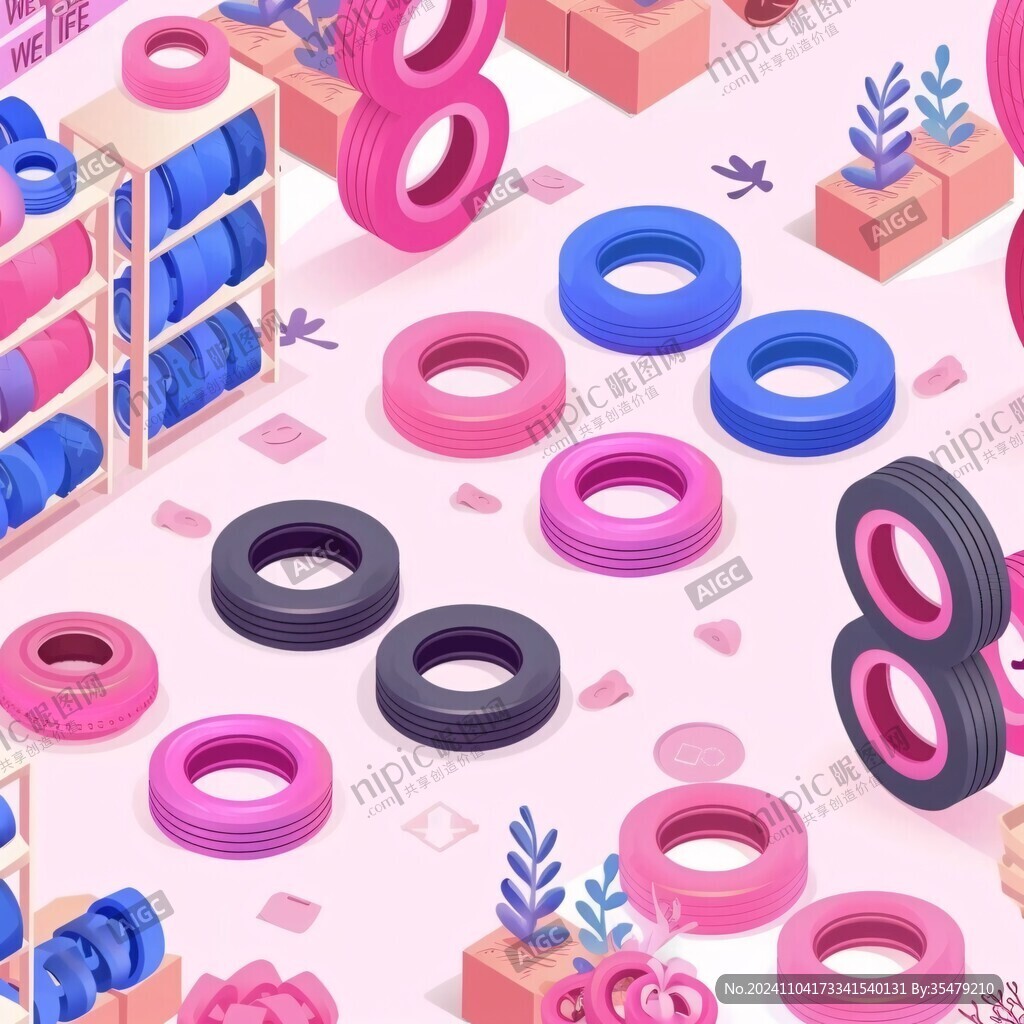 3d立体插画风格