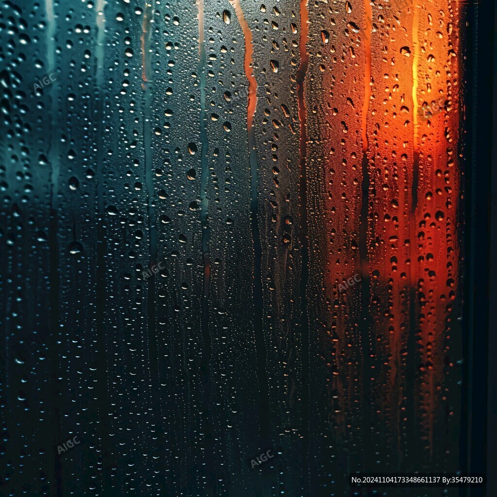 窗外的雨流