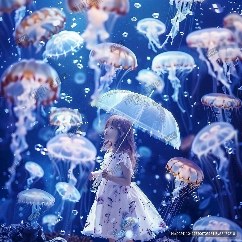 水母人物创意设计