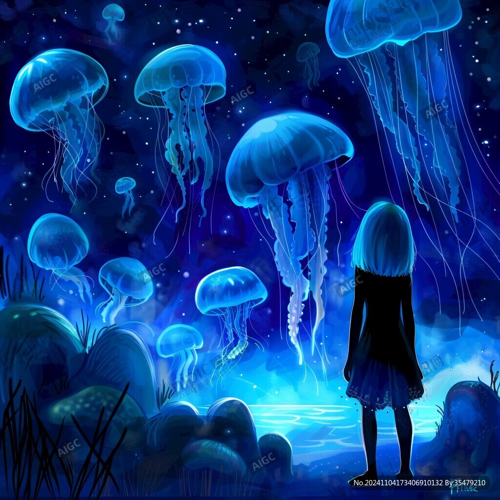 水母人物创意设计