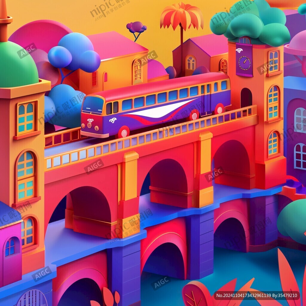 3d立体插画风格