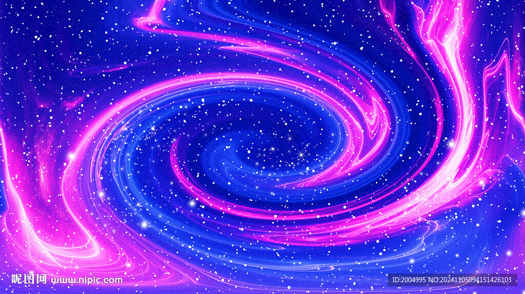 蓝紫色旋涡星空吊顶