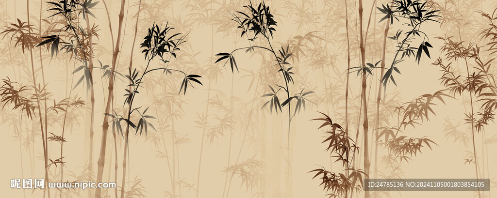 水墨竹子
