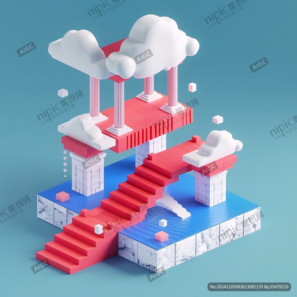 3d立体插画风格