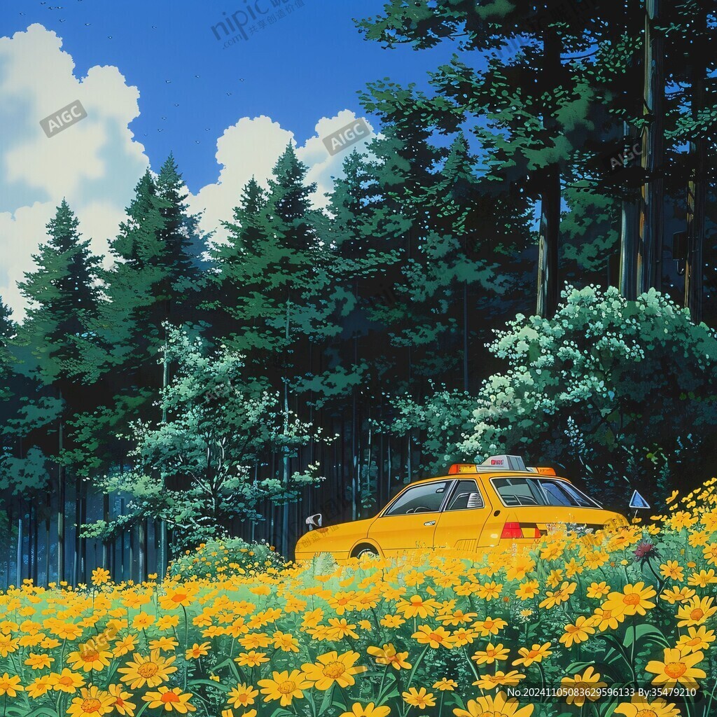 日系风景插画