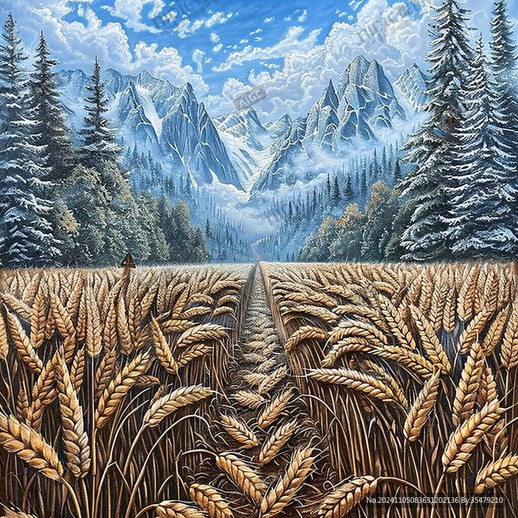 小麦壁画