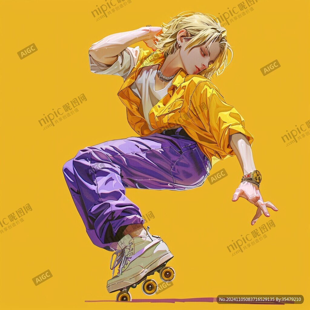 轮滑插画系列