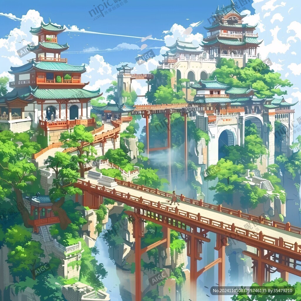 石宝寨插画