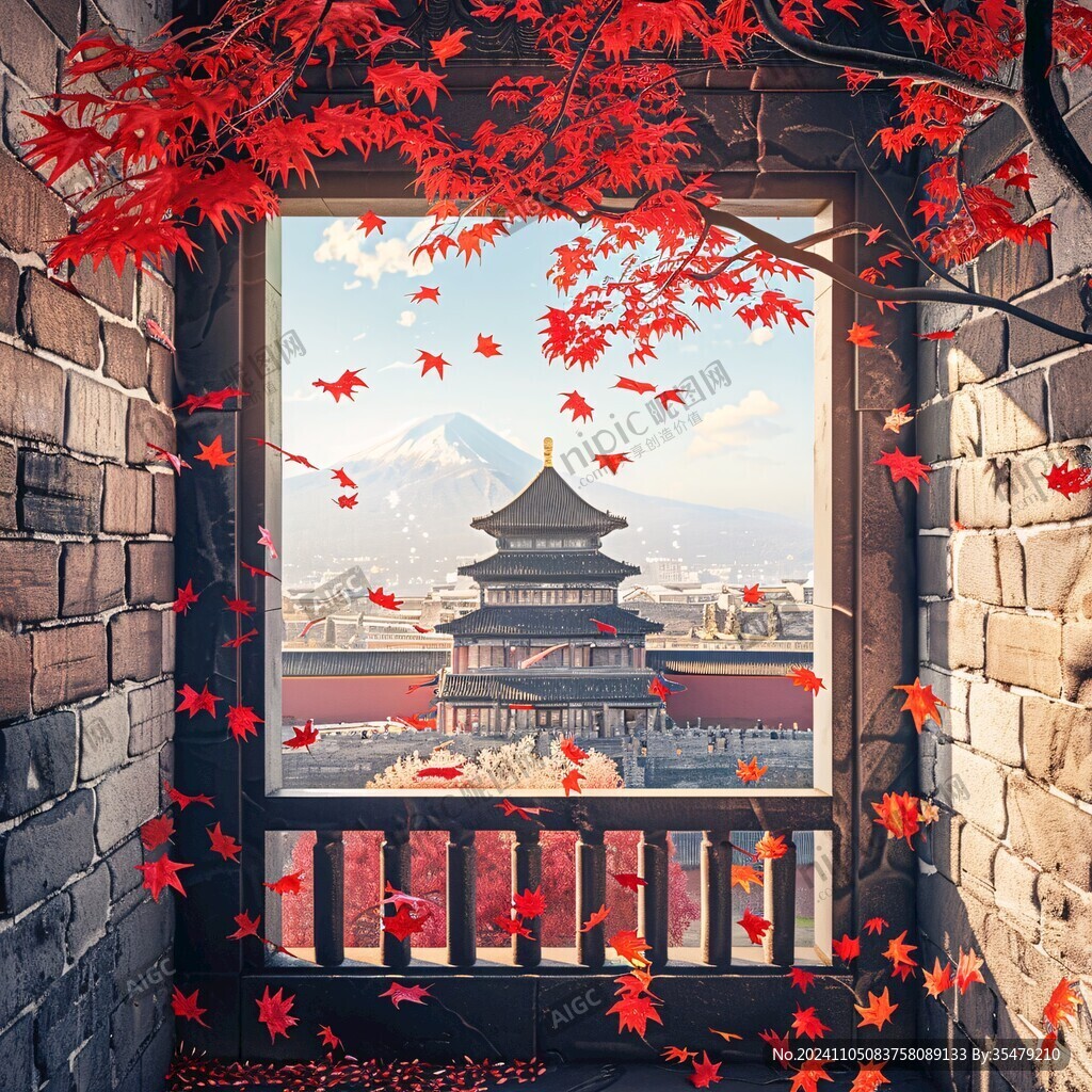 窗外红叶