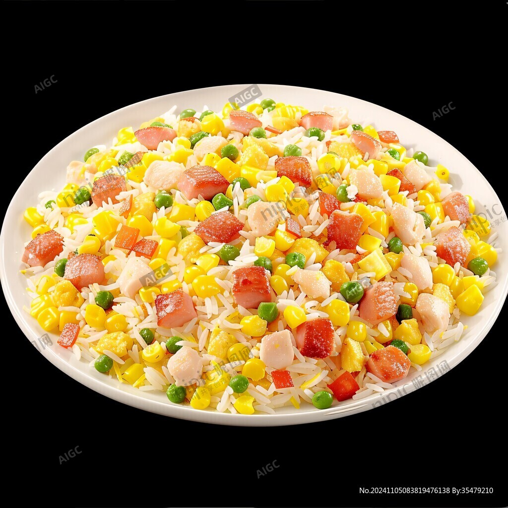 玉米粒炒火腿