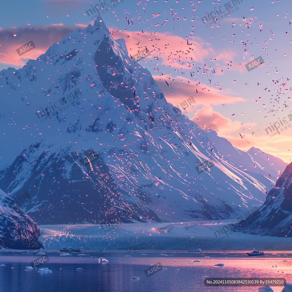 雪山原画