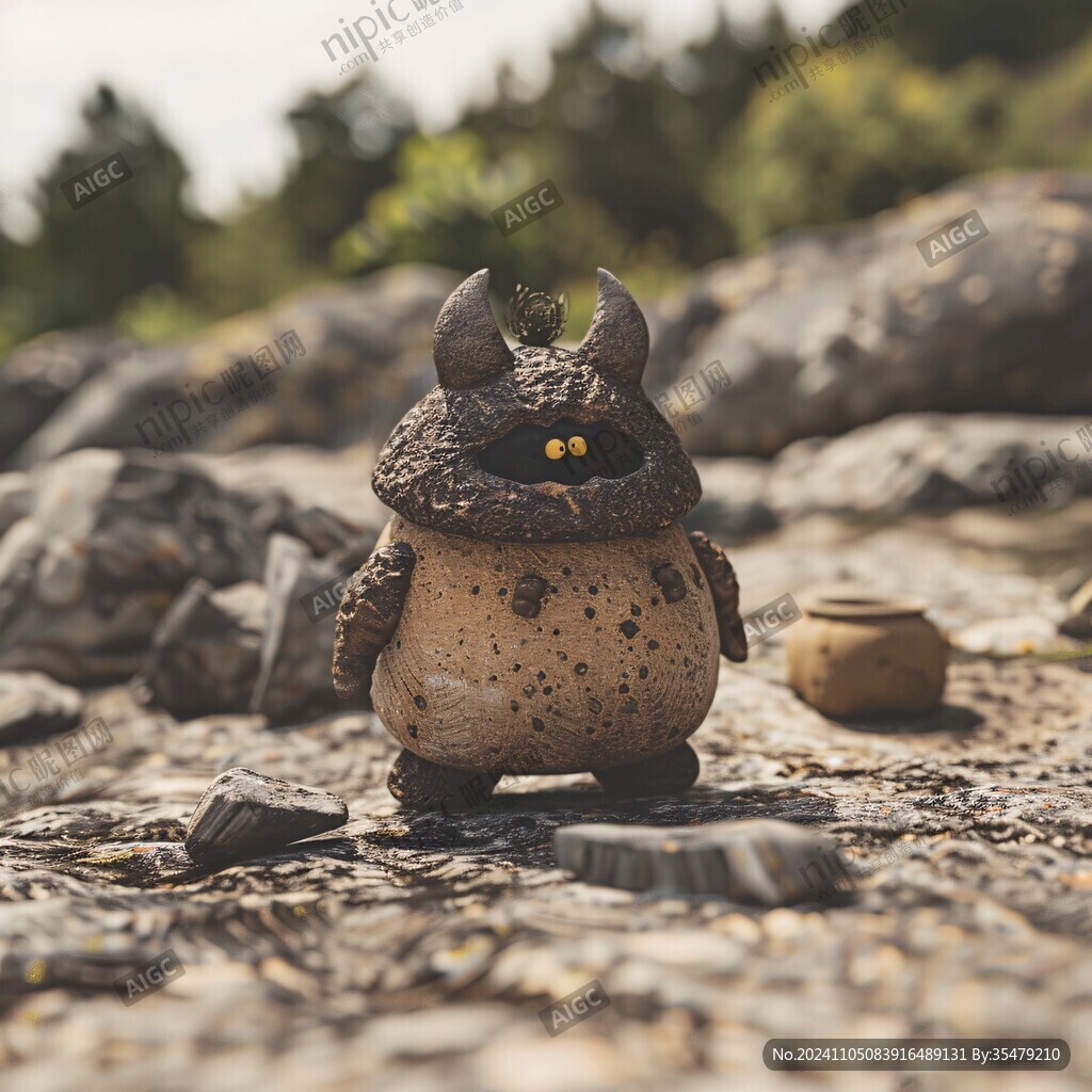 火山石玩偶