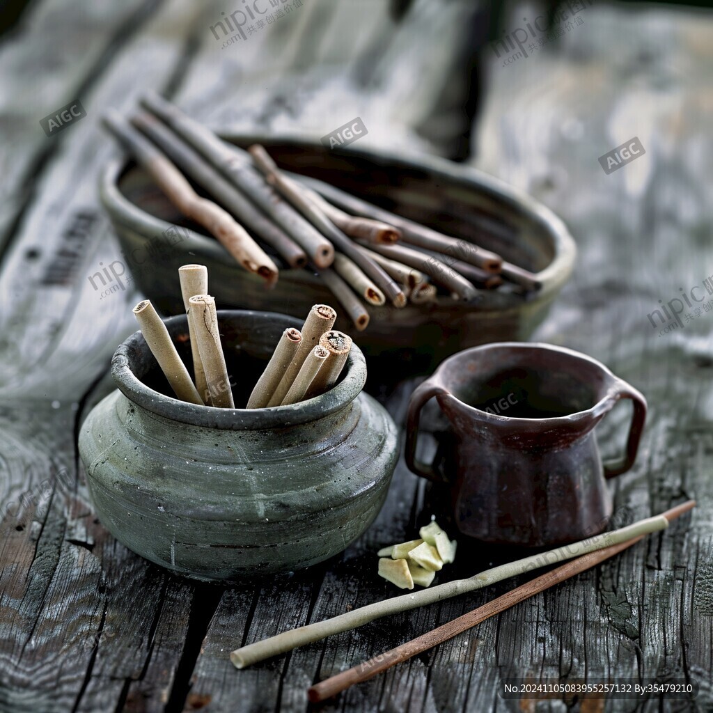 粗陶药钵