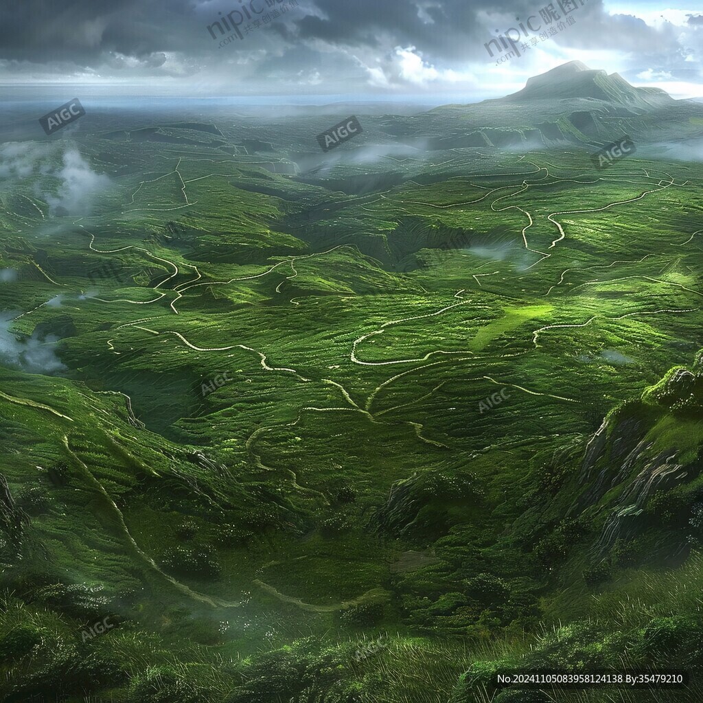 3d悬浮小山