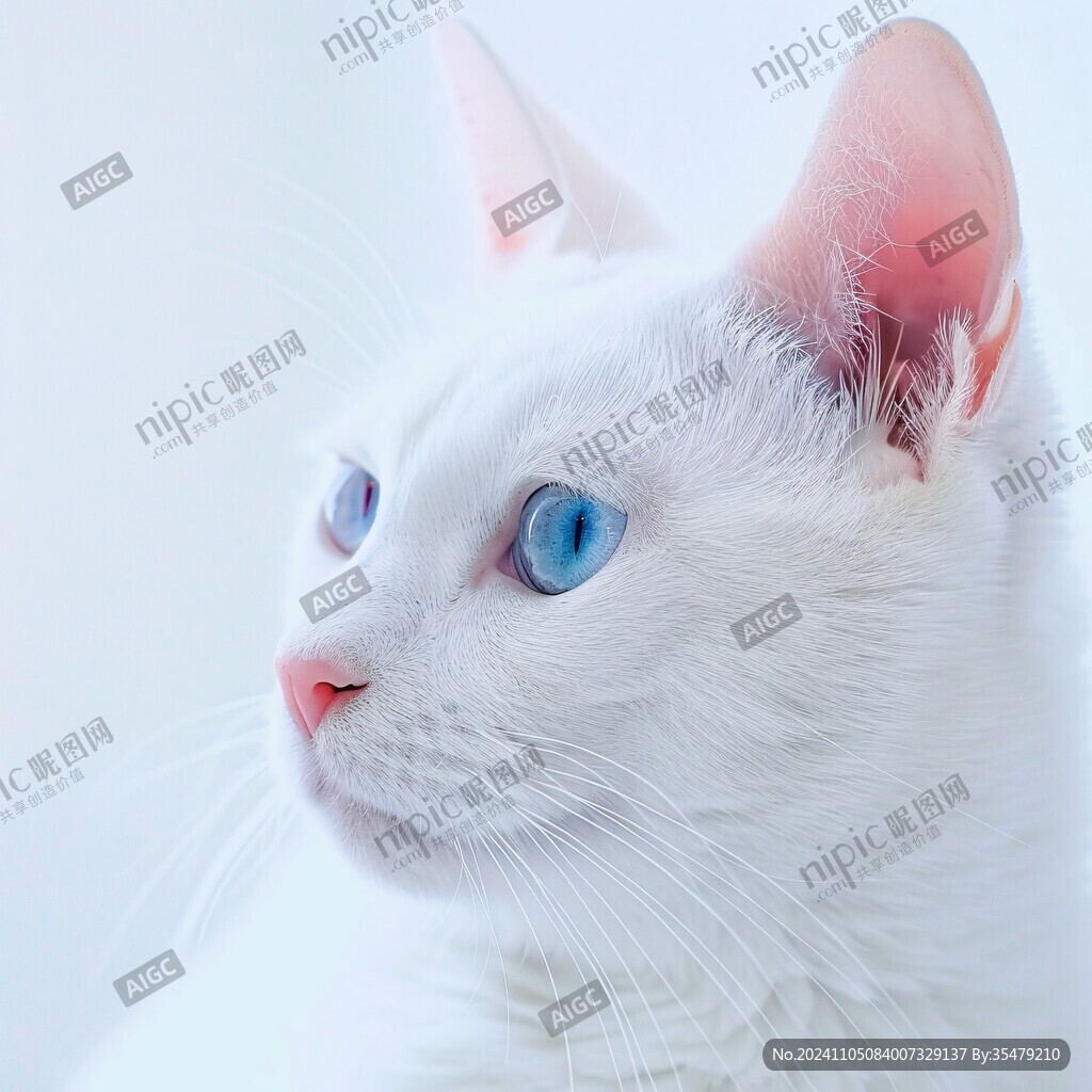 白色异瞳猫