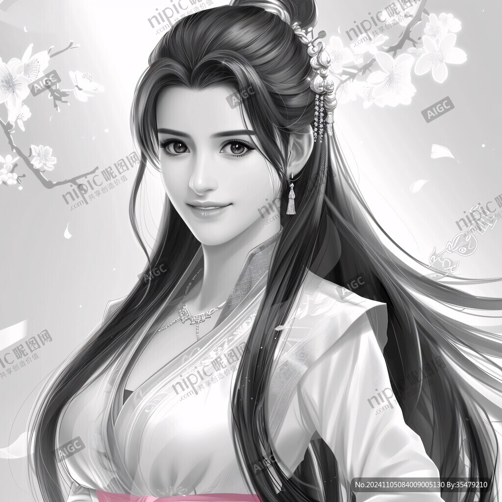 手绘小龙女