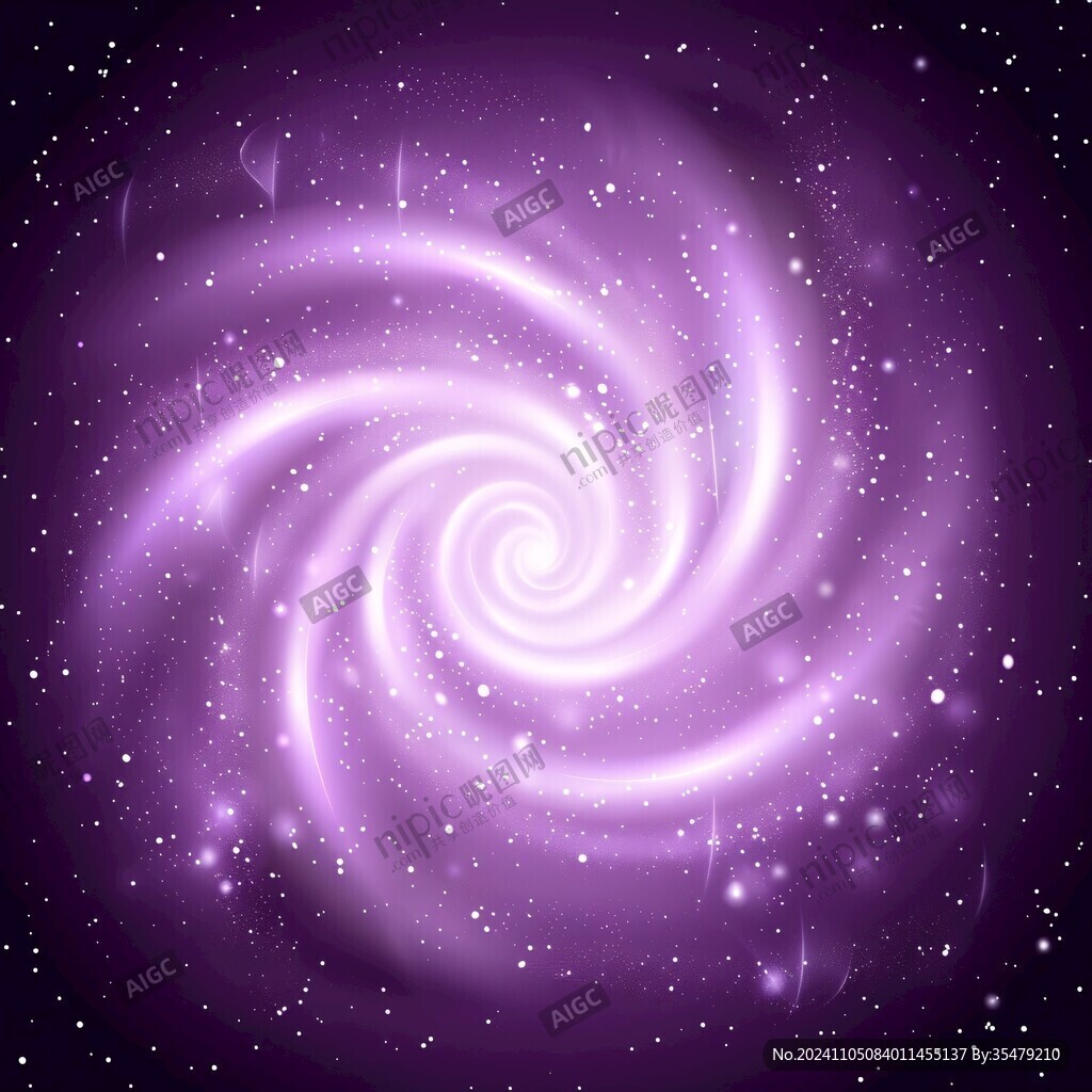 紫色漩涡星空
