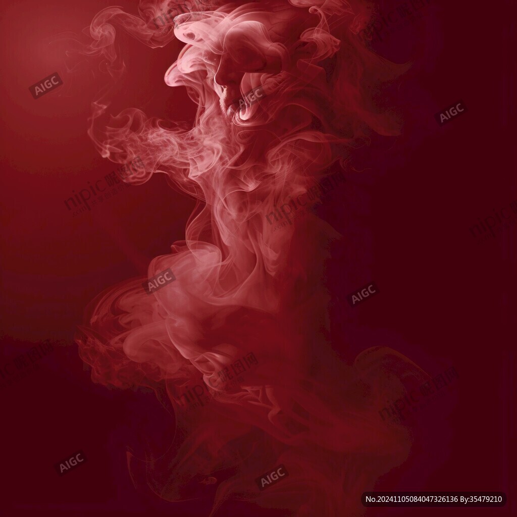 红色烟雾背景
