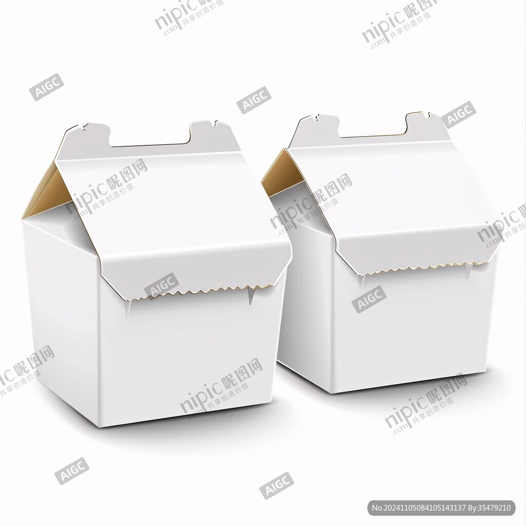 食品盒展开图素材