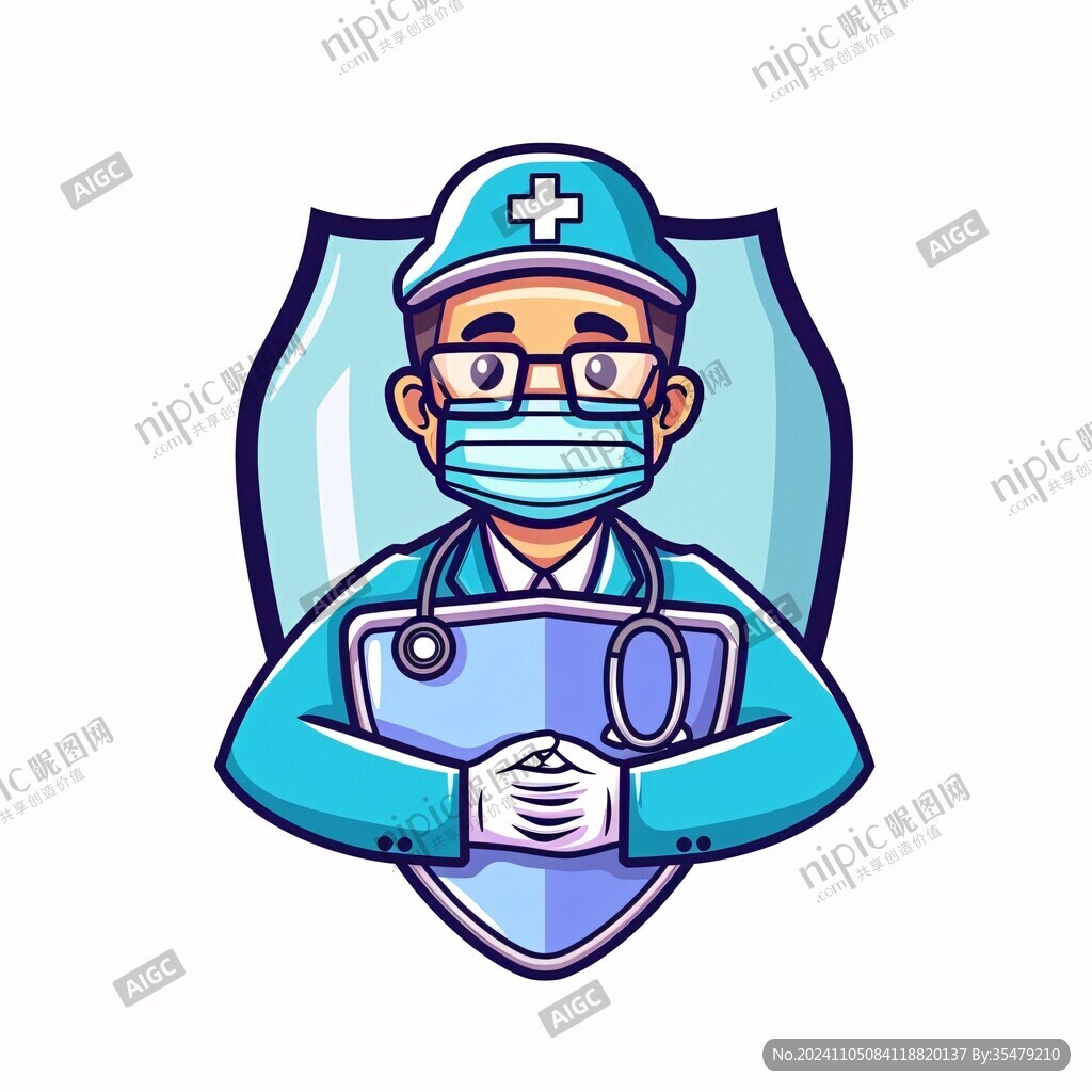 卡通医护人员头像