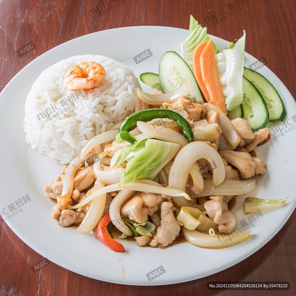 辣炒鱿鱼套餐