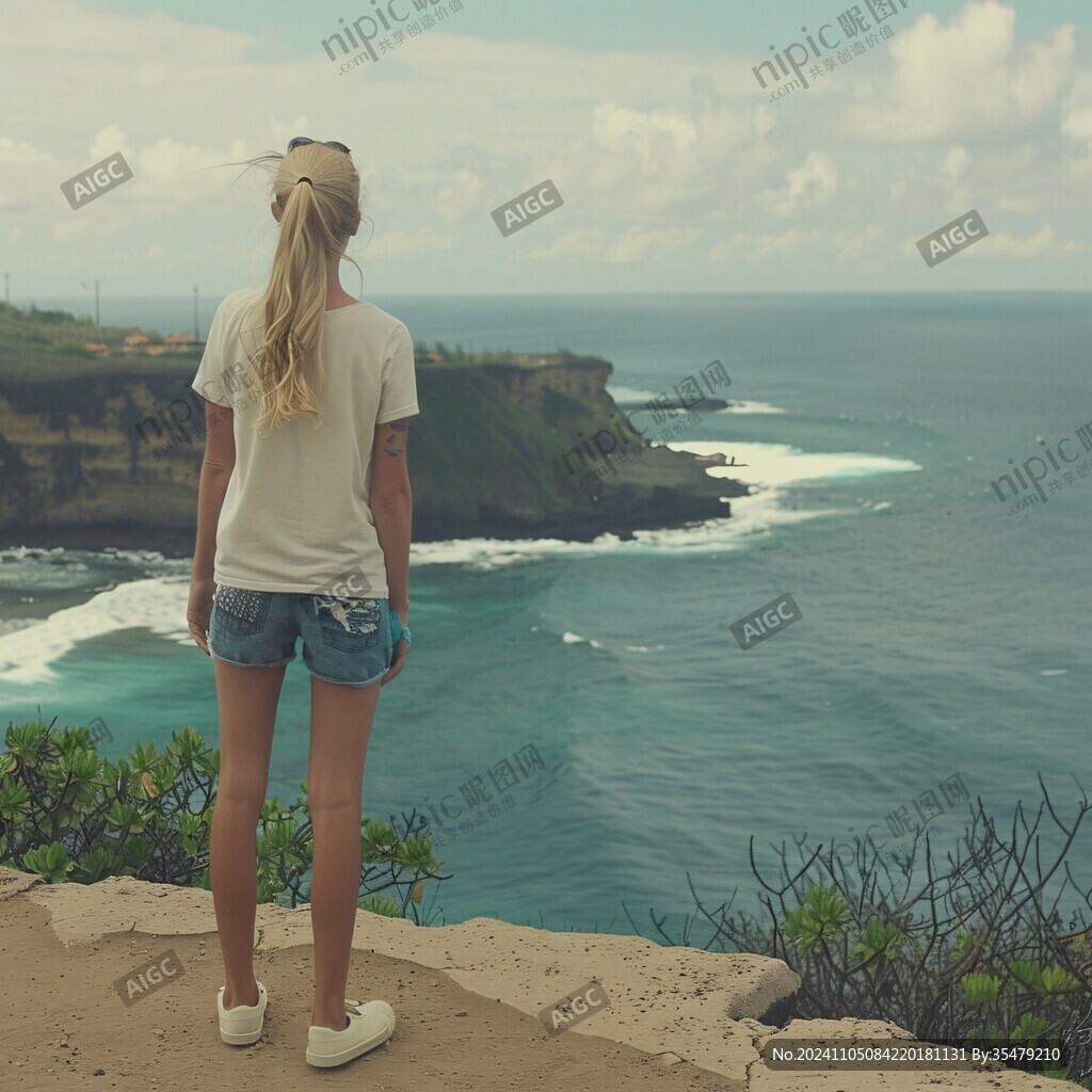 看海的美女
