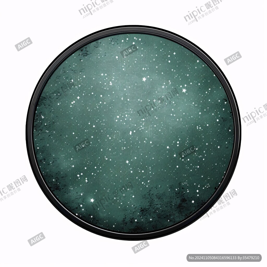 圆形星空装饰画