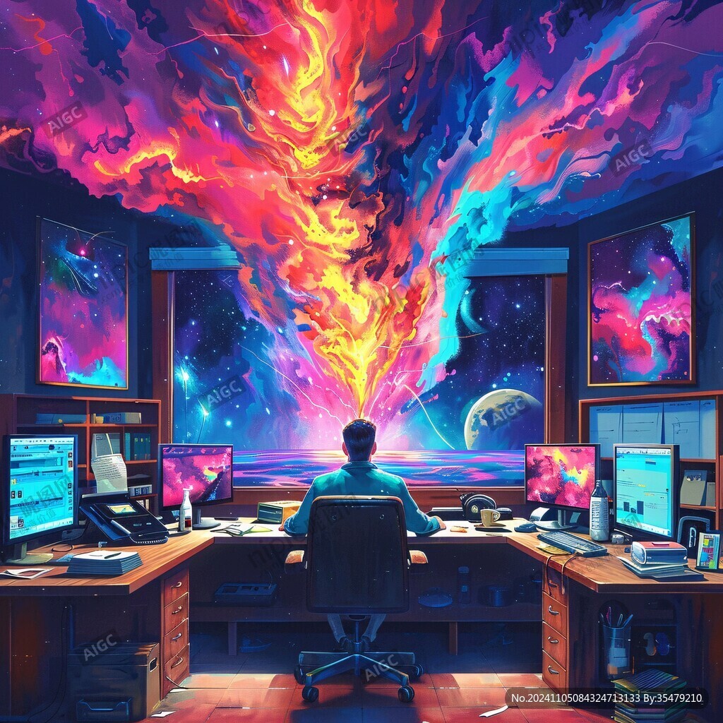科幻题材插画