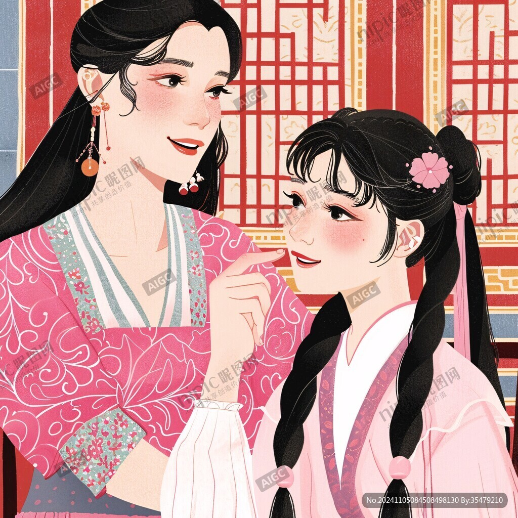 巧姐人物插画