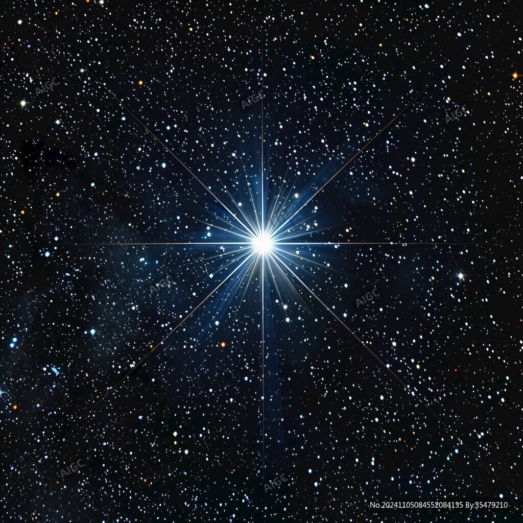 八角星芒太阳光