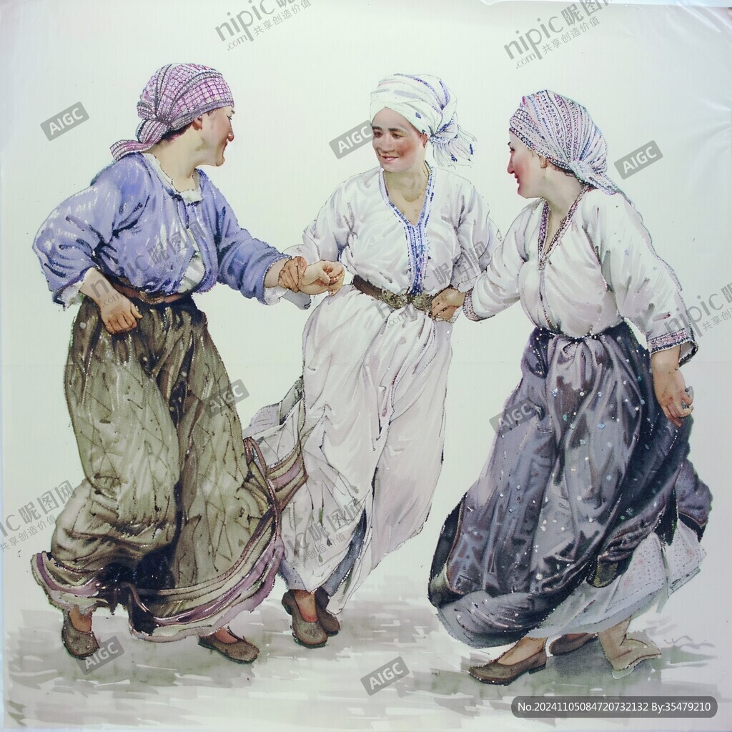 维吾尔族海报彩绘海报