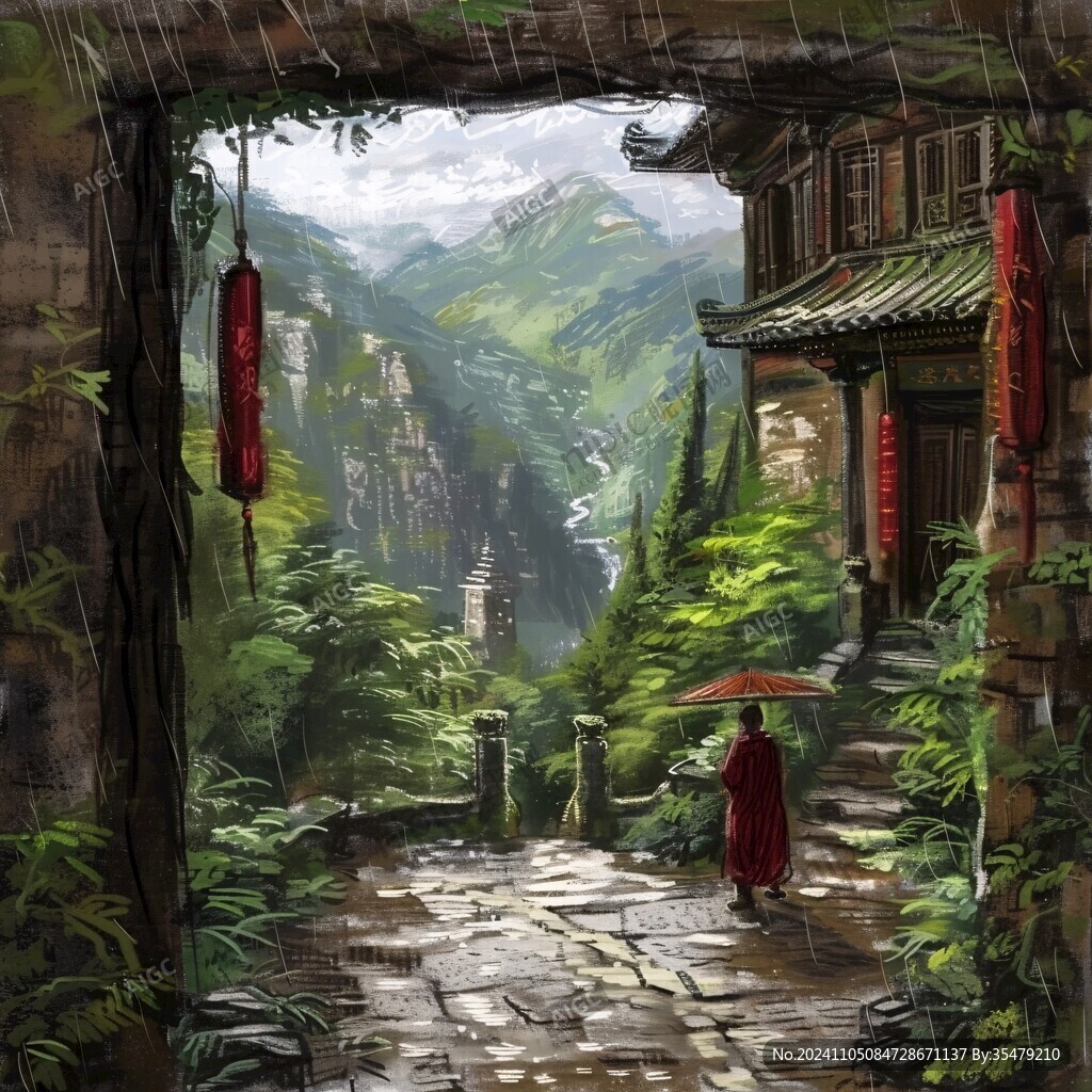 蜀道插画
