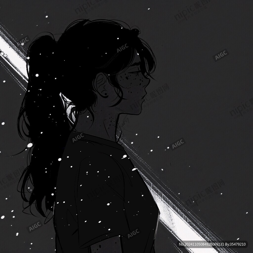 手绘女头