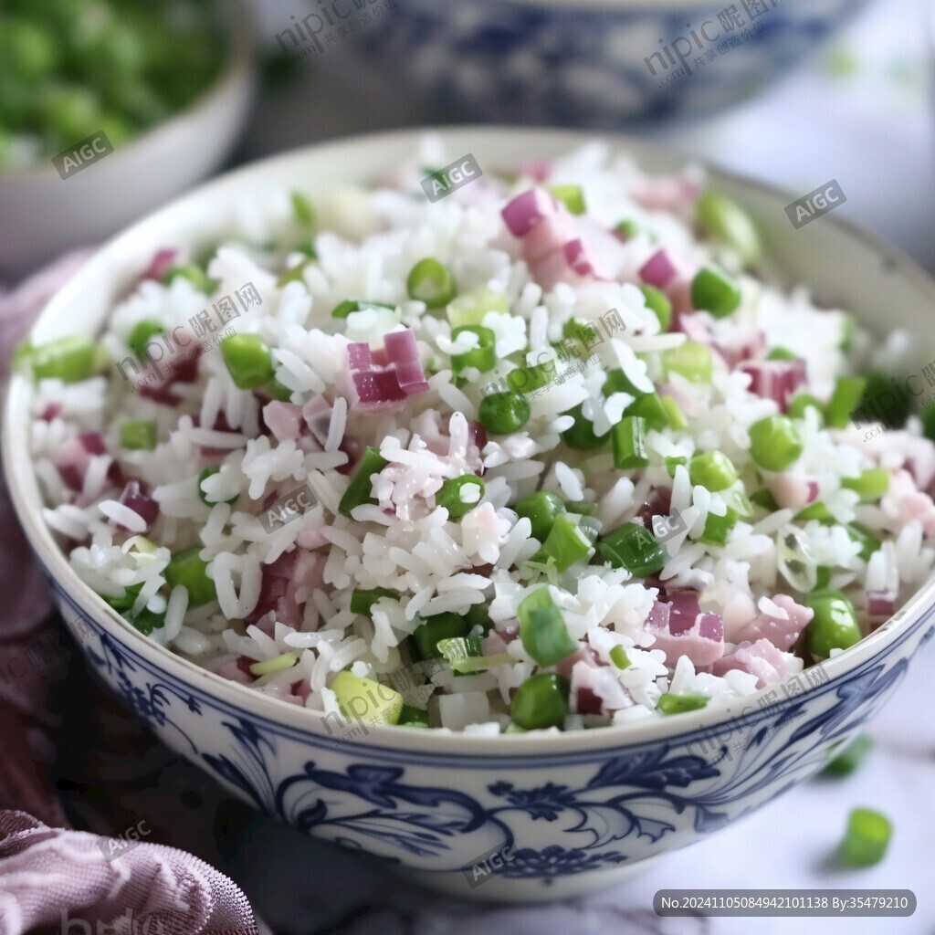 豌豆腊肉炒饭