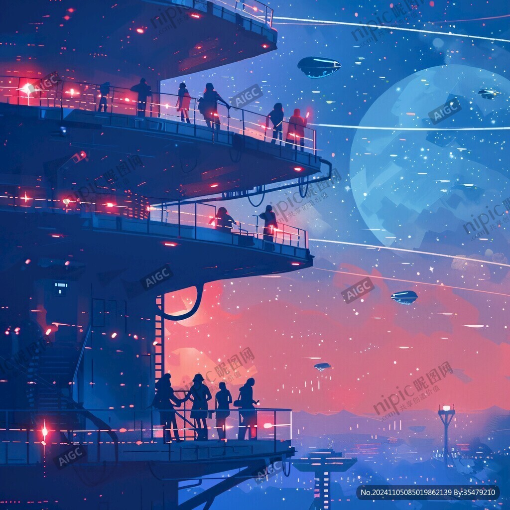 科幻题材插画