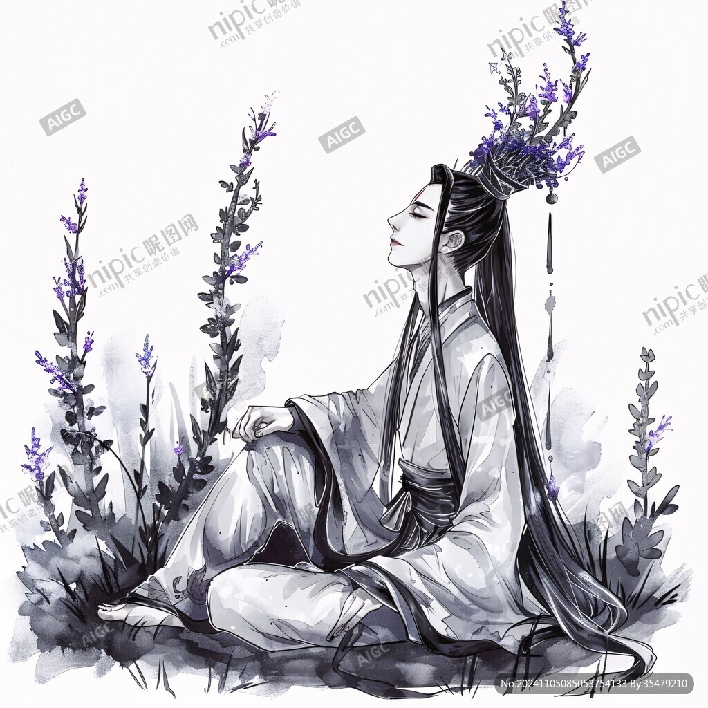 手绘古风男
