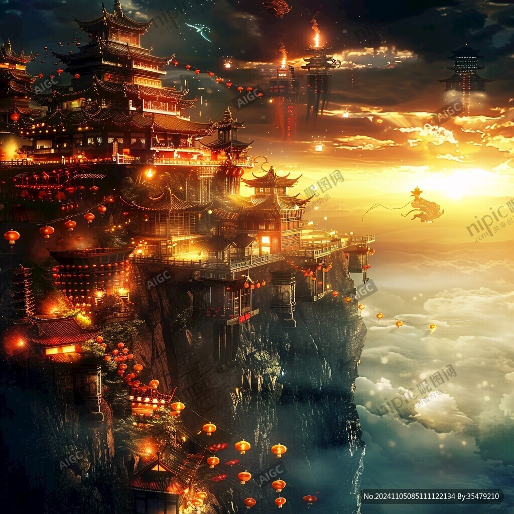 古风仙境天上宫阙