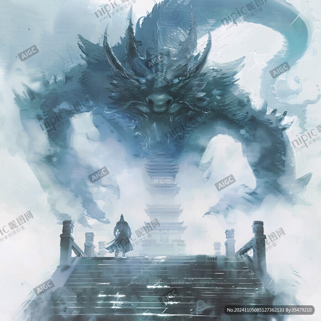 插画龙年插画