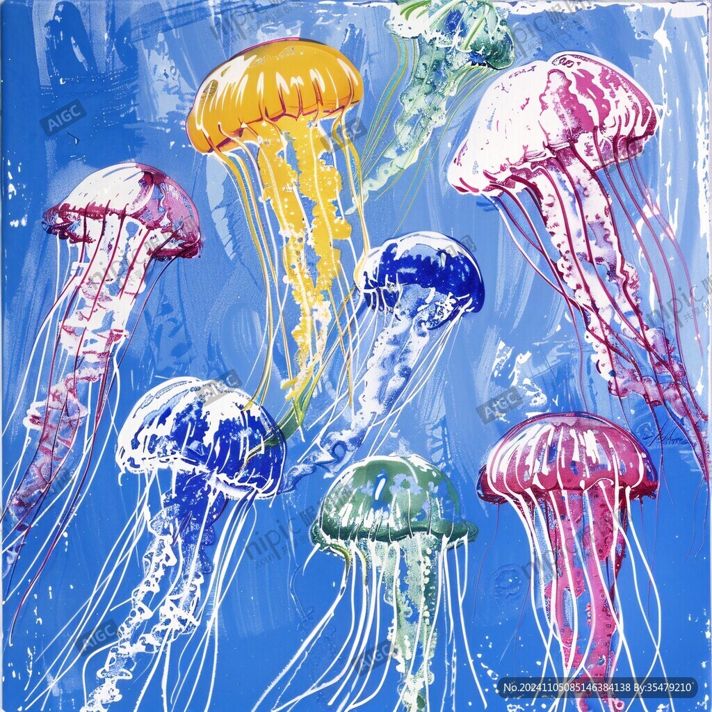 水母装饰画