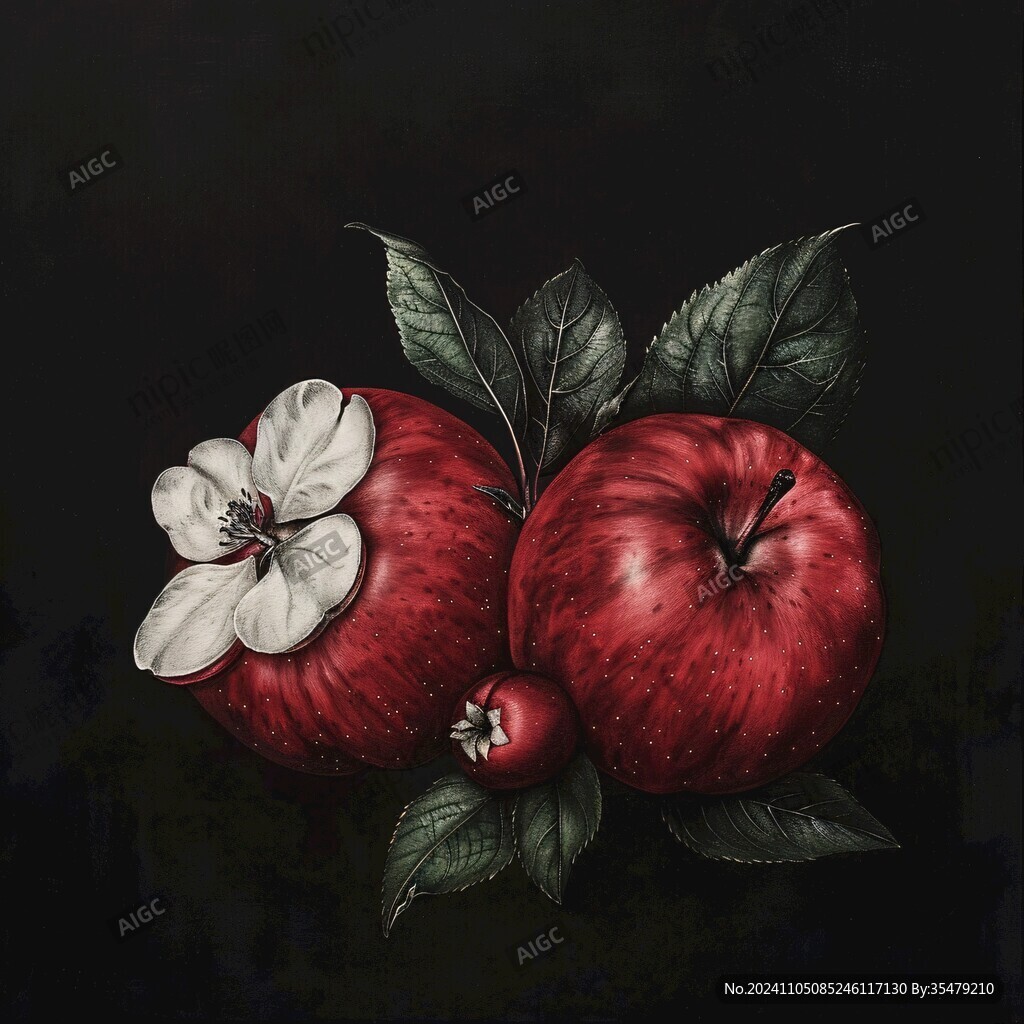 苹果艺术画