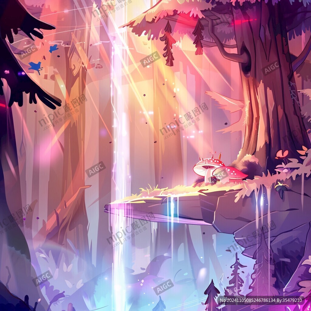 魔法森林插画