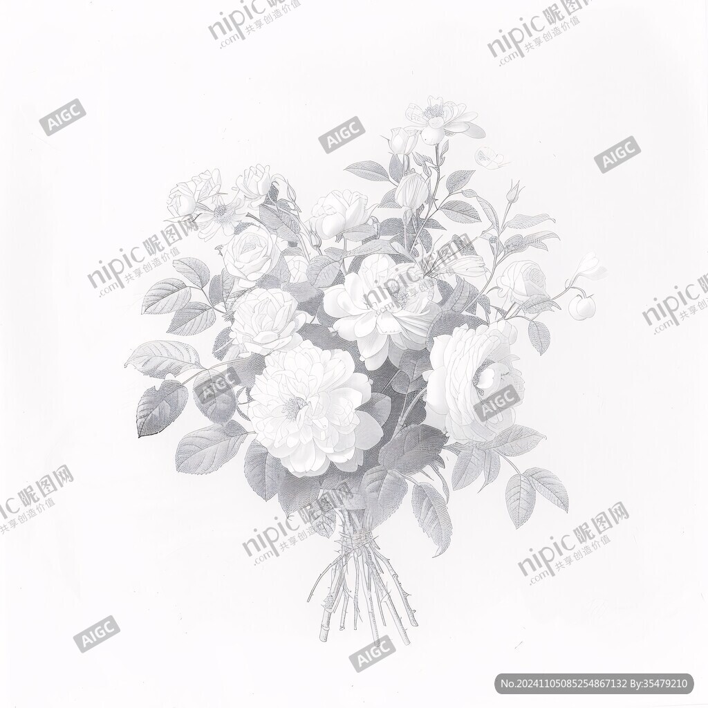 小花束插画