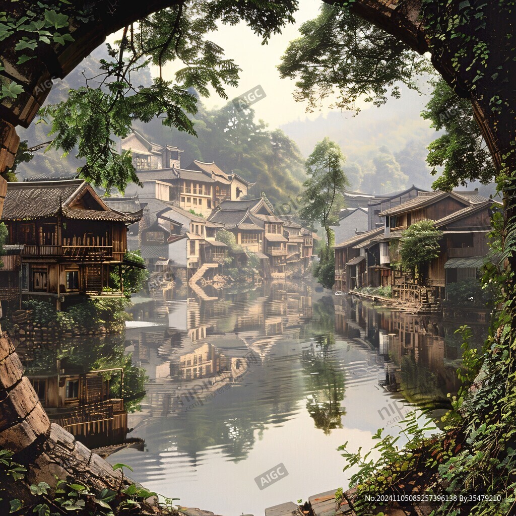唯美古镇风光