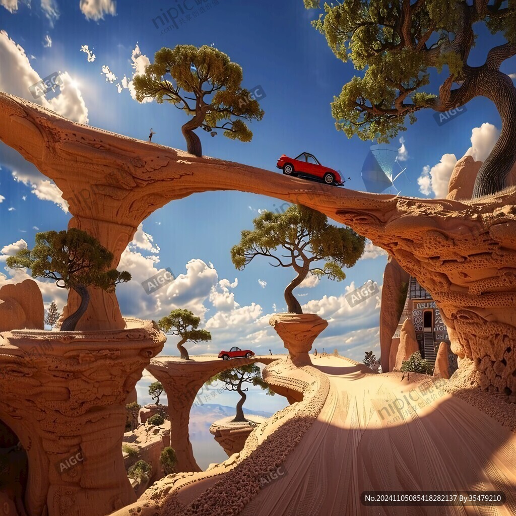 3d小汽车场景