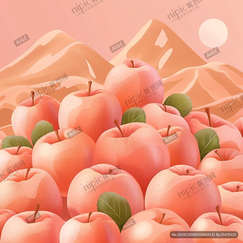 lowpoly苹果