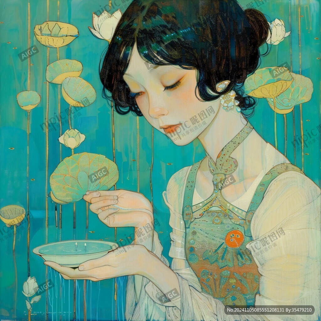 小娘惹插画
