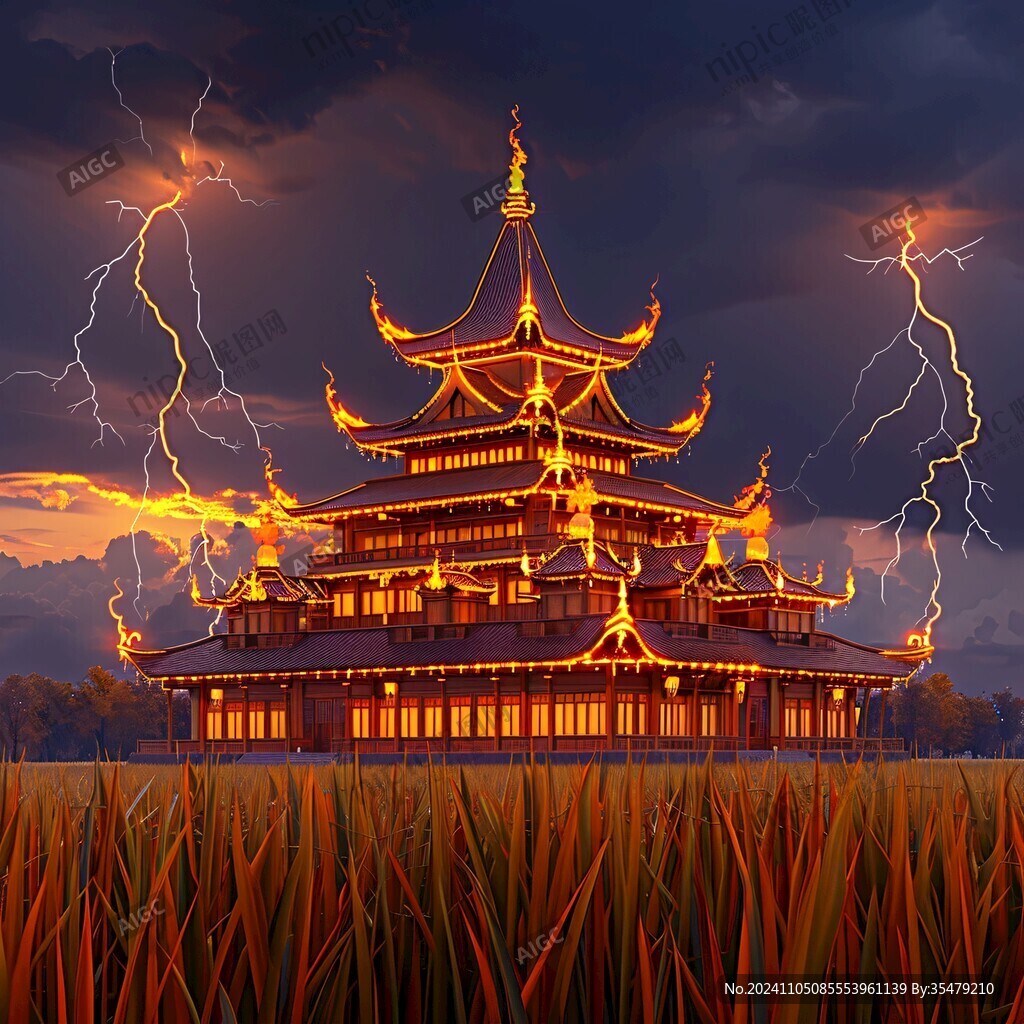 大壮观阁插画