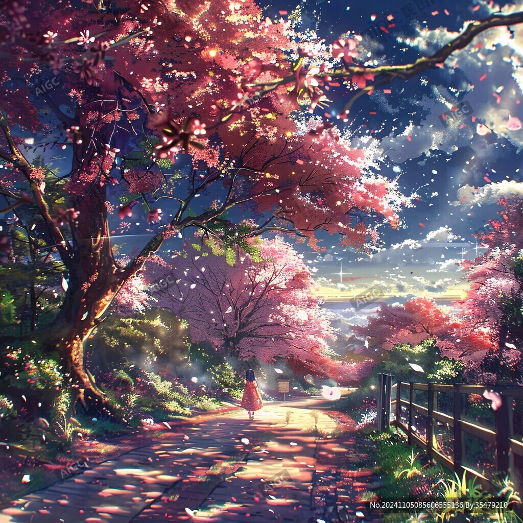 古风场景春暖花开